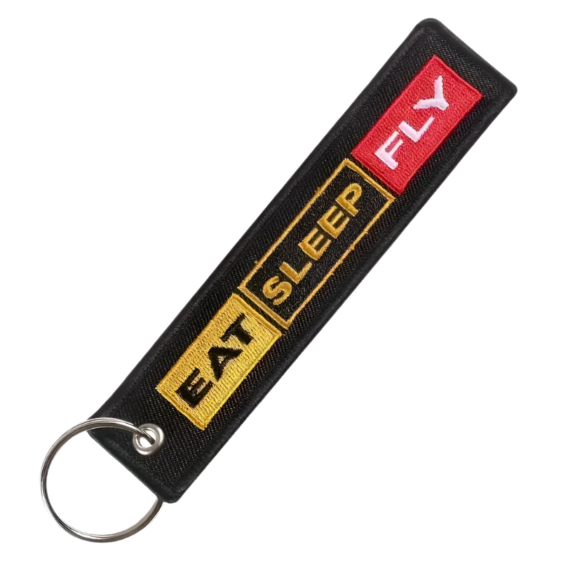 Eat, Sleep, Fly - Motorcycle Keychain