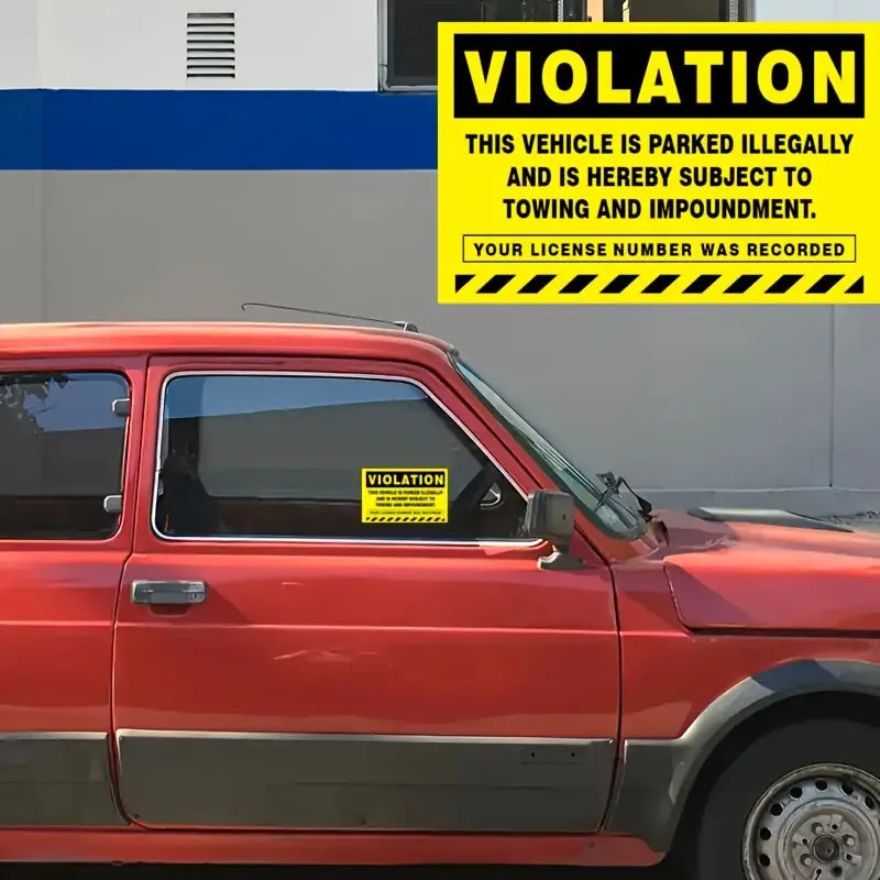 Parking Violation - Sticker (10 Pack)