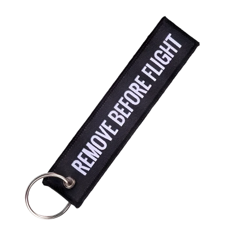 Remove Before Flight - Motorcycle Keychain