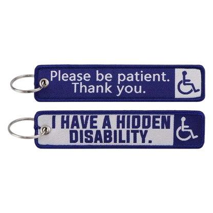 I Have A Hidden Disability - Motorcycle Keychain