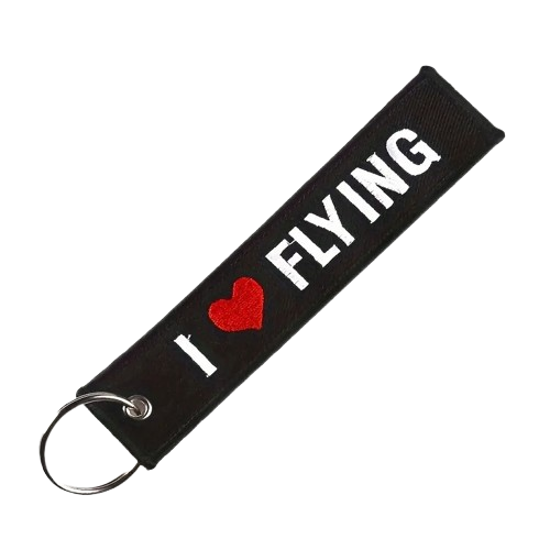 I ❤️ Flying - Motorcycle Keychain