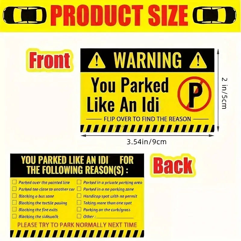 Parked Like An Idiot - Card (50 Pack)