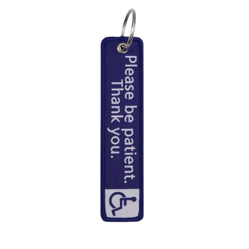 I Have A Hidden Disability - Motorcycle Keychain