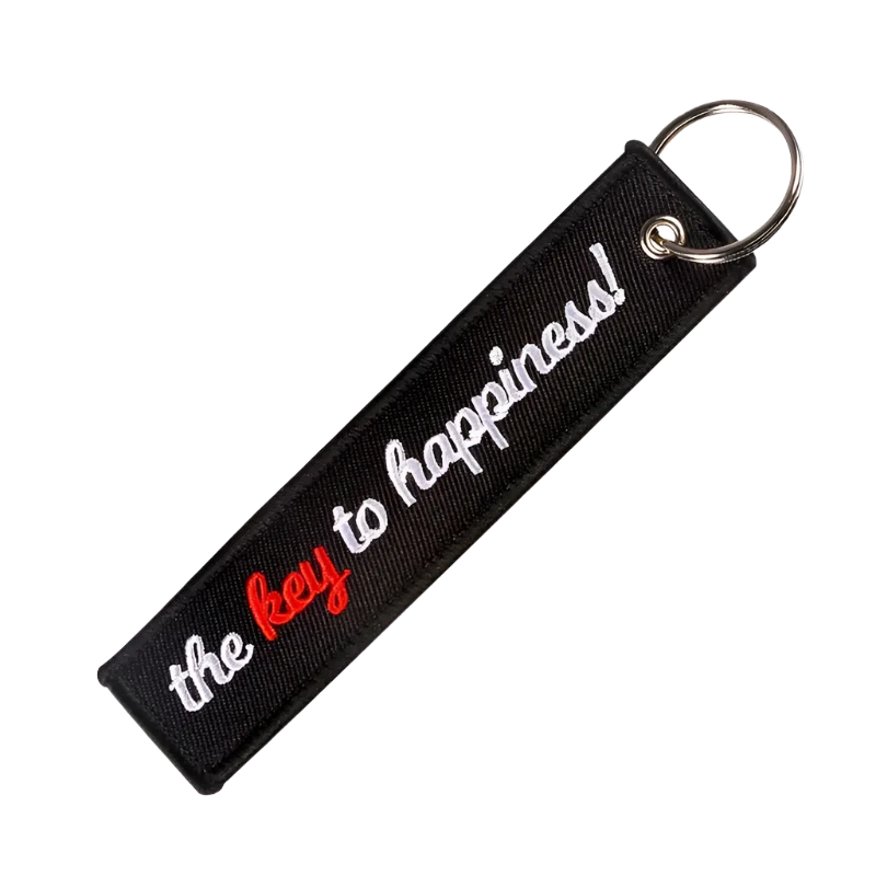 The Key To Happiness - Motorcycle Keychain