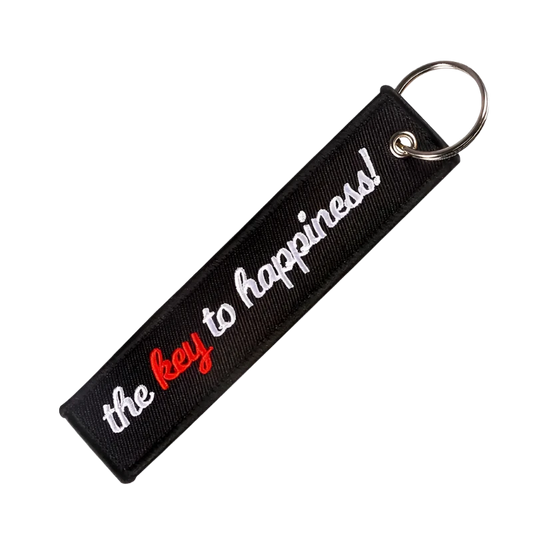 The Key To Happiness - Motorcycle Keychain